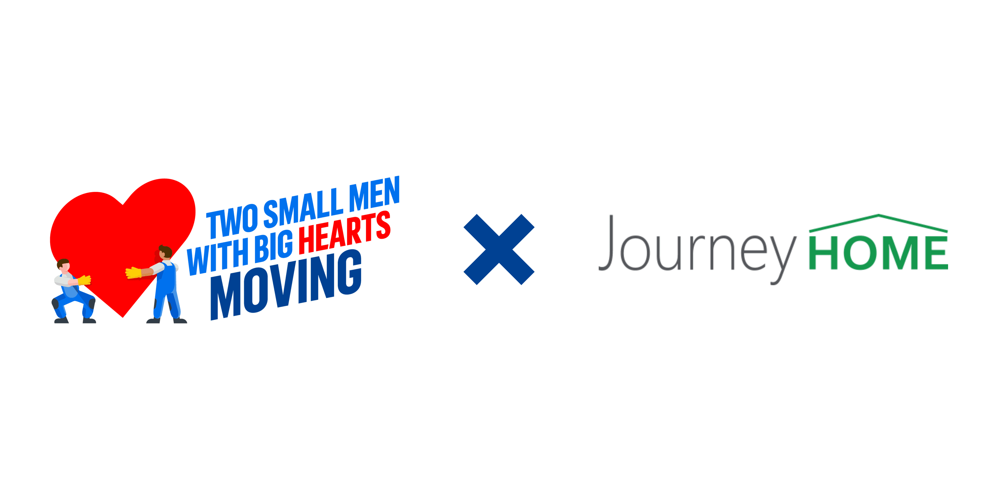 Two Small Men with Big Hearts Moving logo beside Journey Home logo.